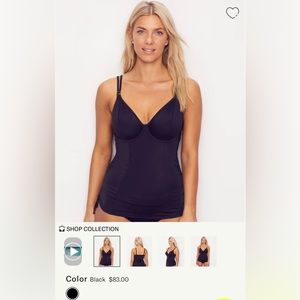 Panache tank swim top. Black. Great condition. Only wore a few times! 32 J